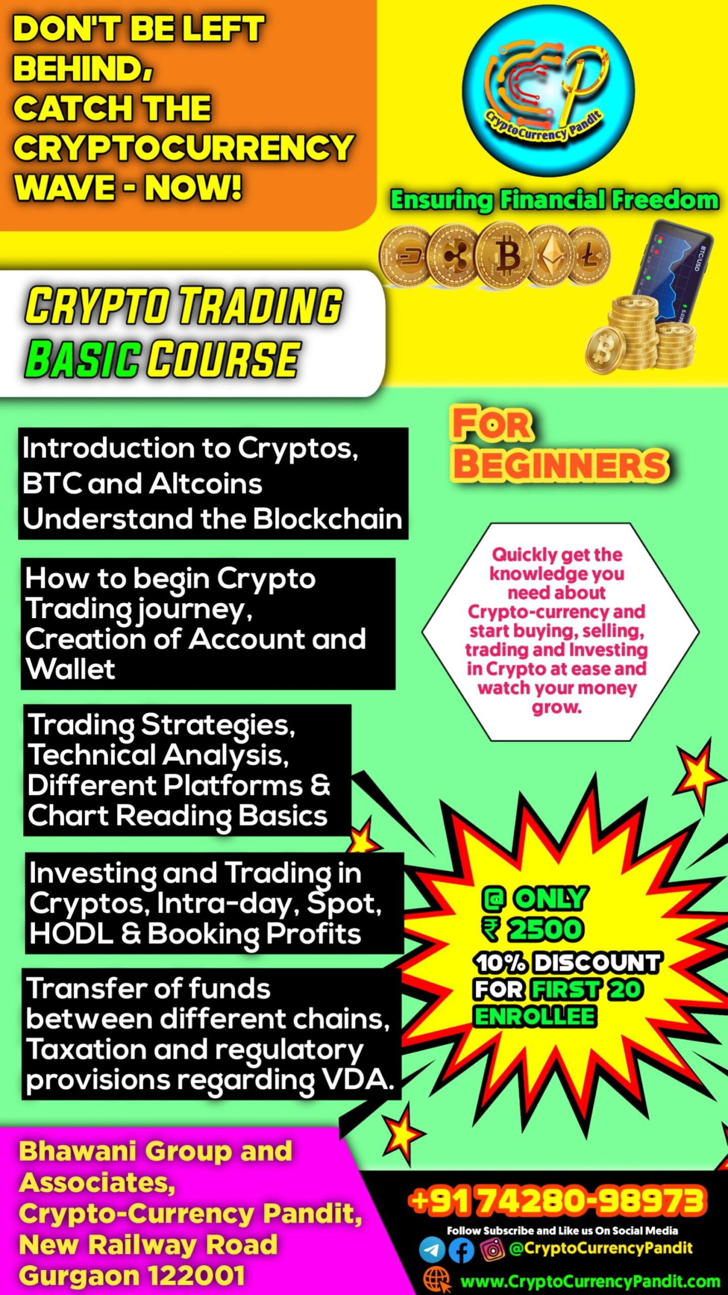 Crypto basic and Advance course in Gurgaon in Hindi